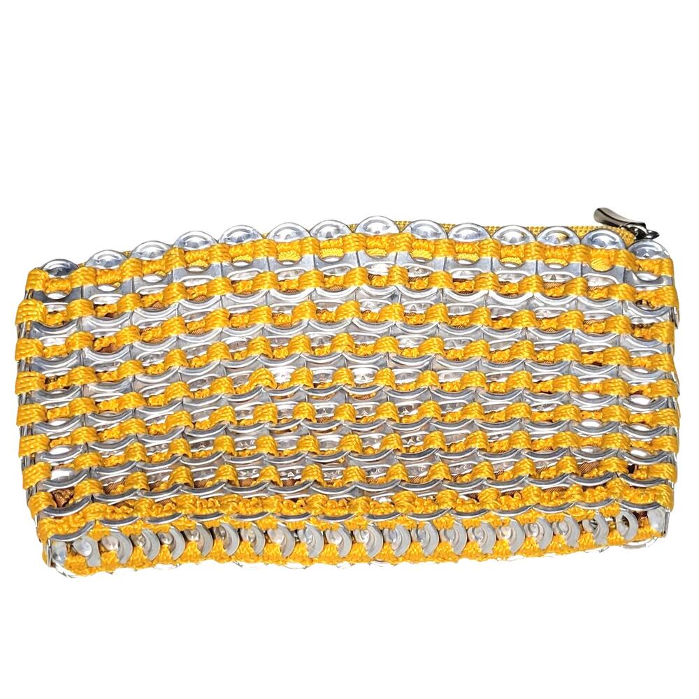Escama Studio Chica Rosa Yellow Pop Tab Handmade Clutch